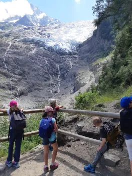 A l'approche des glaciers