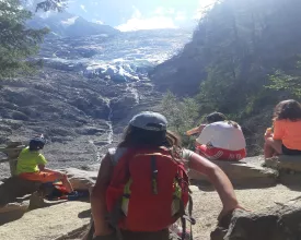 A l'approche des glaciers du Mont Blanc